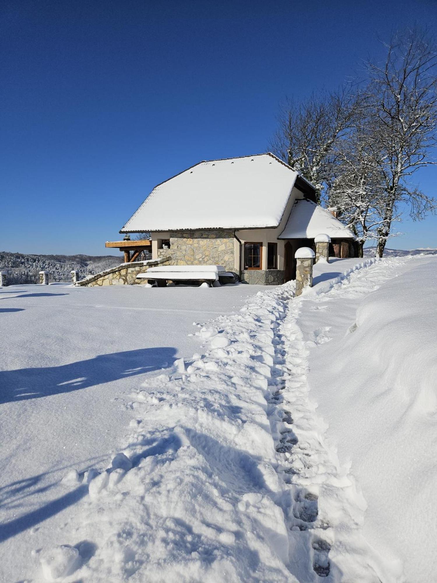 Zerko Holiday Home - Vineyard Chalet With Sauna And Jacuzzi Free Mirna Exterior photo